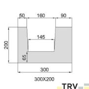 U образный блок ТРВ 300x200x600 (Газобетонный)