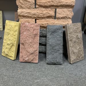 Серая цокольная плитка ТРВ Скала рваный камень